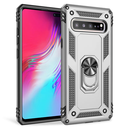 NALIA Panzerhülle für Samsung Galaxy S10 5G – Ring-Ständer 360° & Magnet-Halterung Kompatibel – RINGDEFEND (Stoßfestes Outdoor Case) – Marke aus Berlin