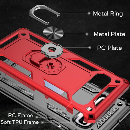 NALIA Panzerhülle für Samsung Galaxy S10 5G – Ring-Ständer 360° & Magnet-Halterung Kompatibel – RINGDEFEND (Stoßfestes Outdoor Case) – Marke aus Berlin