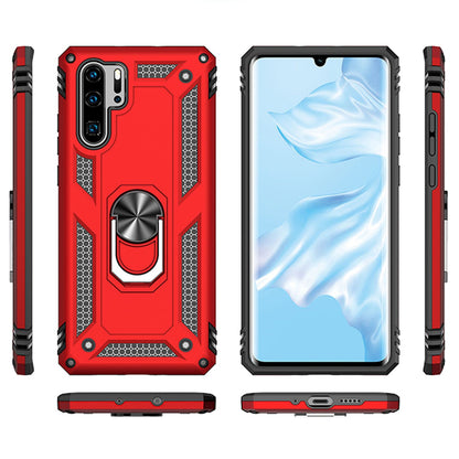 NALIA Panzerhülle für Huawei P30 Pro – Ring-Ständer 360° & Magnet-Halterung Kompatibel – RINGDEFEND (Stoßfestes Outdoor Case) – Marke aus Berlin