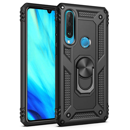 NALIA Panzerhülle für Huawei P30 Lite – Ring-Ständer 360° & Magnet-Halterung Kompatibel – RINGDEFEND (Stoßfestes Outdoor Case) – Marke aus Berlin