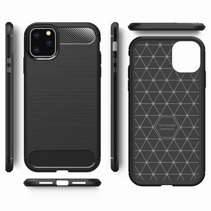 NALIA Silikonhülle für iPhone 11 Pro Max – Rutschfest & Matt – VORTEX (Gebürstete Optik & Carbon Design) – Marke aus Berlin