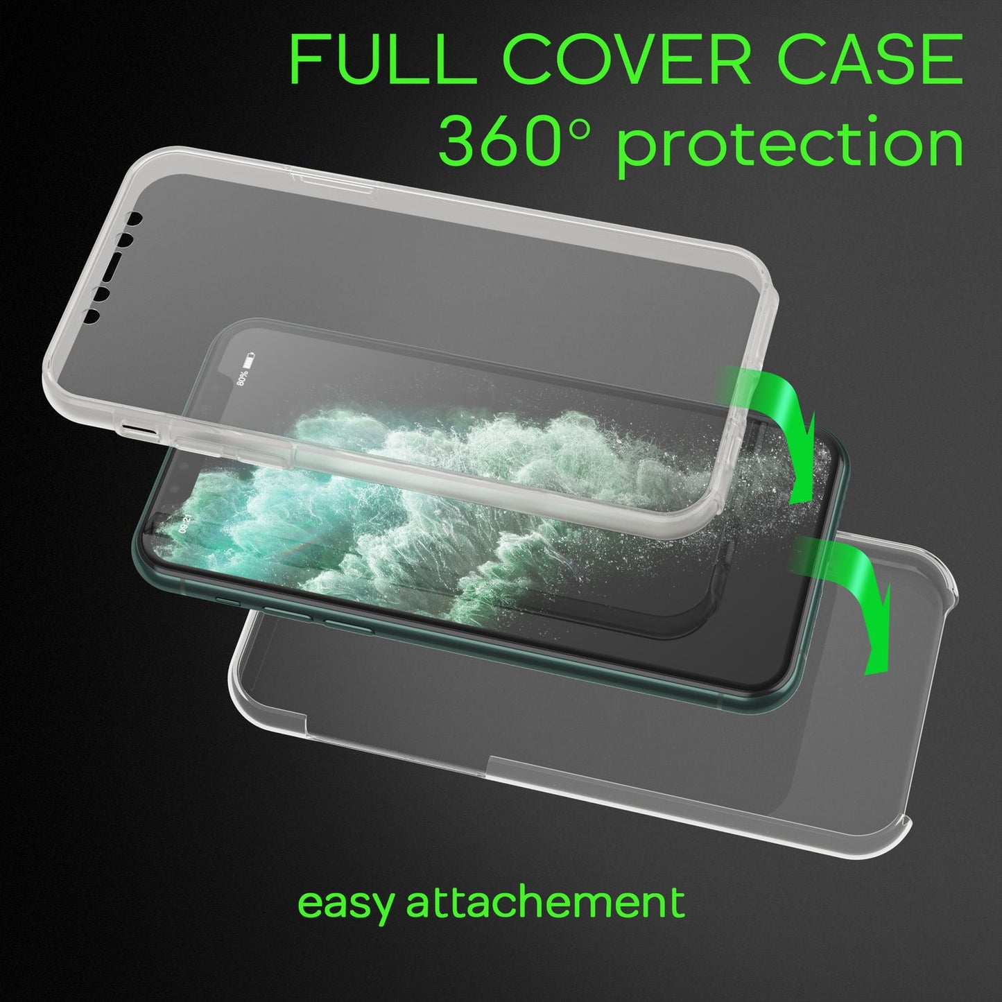 NALIA 360° Hülle für iPhone 11 Pro – Vorne & Hinten Schutz – 360GUARD (Full-Body Case) – Marke aus Berlin