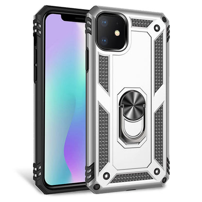 NALIA Panzerhülle für iPhone 11 – Ring-Ständer 360° & Magnet-Halterung Kompatibel – RINGDEFEND (Stoßfestes Outdoor Case) – Marke aus Berlin