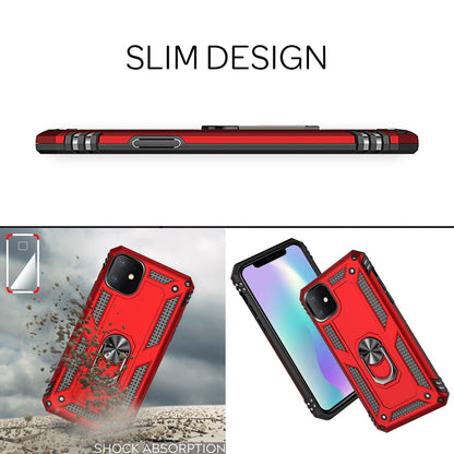 NALIA Panzerhülle für iPhone 11 – Ring-Ständer 360° & Magnet-Halterung Kompatibel – RINGDEFEND (Stoßfestes Outdoor Case) – Marke aus Berlin