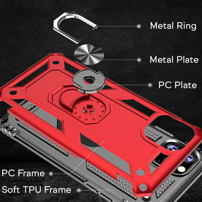 NALIA Panzerhülle für iPhone 11 Pro – Ring-Ständer 360° & Magnet-Halterung Kompatibel – RINGDEFEND (Stoßfestes Outdoor Case) – Marke aus Berlin