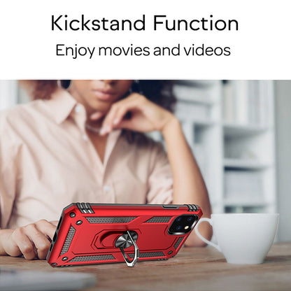 NALIA Panzerhülle für iPhone 11 Pro – Ring-Ständer 360° & Magnet-Halterung Kompatibel – RINGDEFEND (Stoßfestes Outdoor Case) – Marke aus Berlin