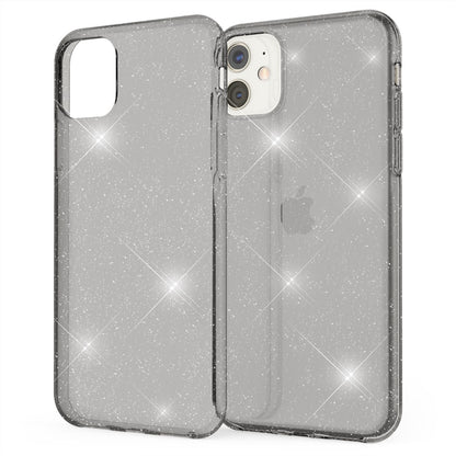 NALIA Glitzerhülle für iPhone 11 – Funkelndes Silikon Case – DAZZLIN (Transparent & Stoßfest) – Marke aus Berlin