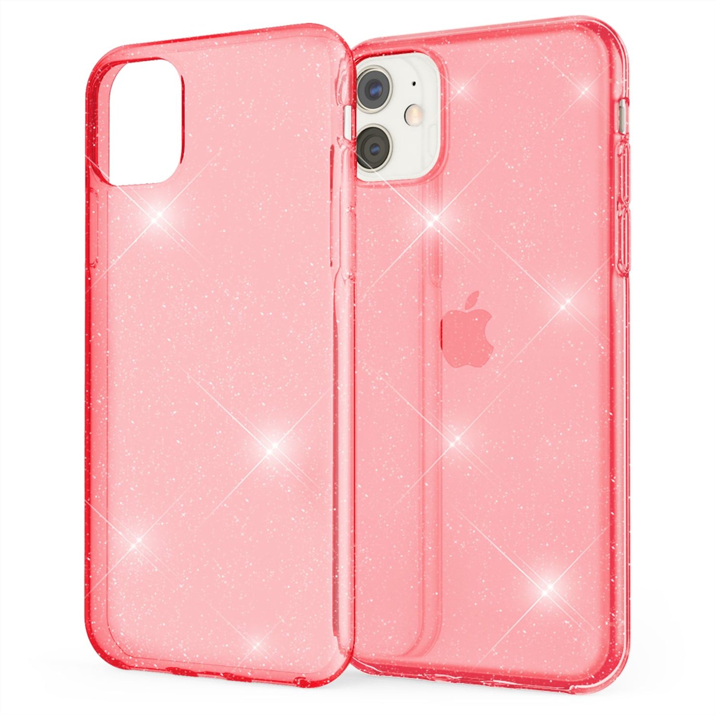 NALIA Glitzerhülle für iPhone 11 – Funkelndes Silikon Case – DAZZLIN (Transparent & Stoßfest) – Marke aus Berlin