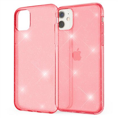 NALIA Glitzerhülle für iPhone 11 – Funkelndes Silikon Case – DAZZLIN (Transparent & Stoßfest) – Marke aus Berlin