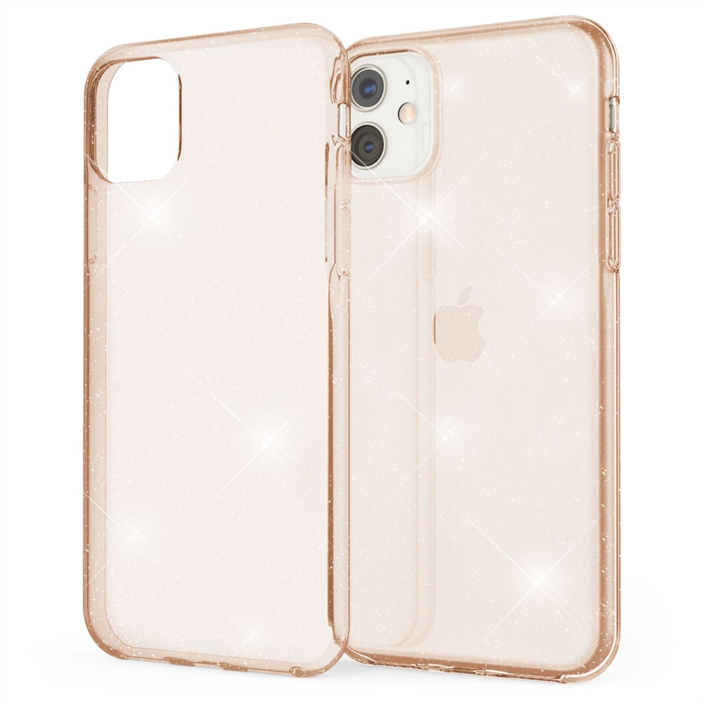 NALIA Glitzerhülle für iPhone 11 – Funkelndes Silikon Case – DAZZLIN (Transparent & Stoßfest) – Marke aus Berlin