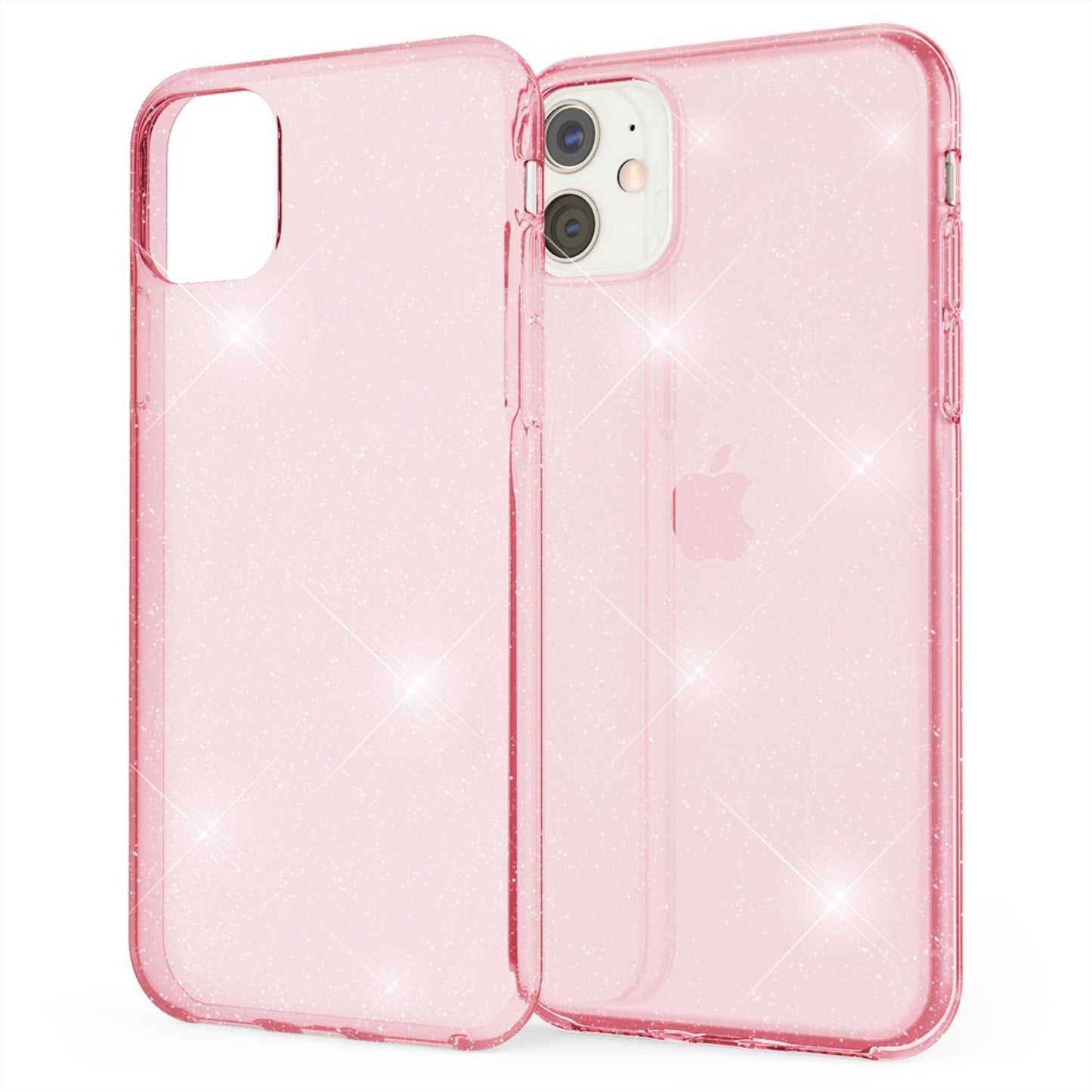 NALIA Glitzerhülle für iPhone 11 – Funkelndes Silikon Case – DAZZLIN (Transparent & Stoßfest) – Marke aus Berlin