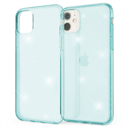 NALIA Glitzerhülle für iPhone 11 – Funkelndes Silikon Case – DAZZLIN (Transparent & Stoßfest) – Marke aus Berlin