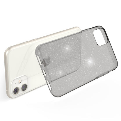 NALIA Glitzerhülle für iPhone 11 – Funkelndes Silikon Case – DAZZLIN (Transparent & Stoßfest) – Marke aus Berlin