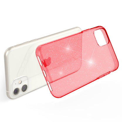 NALIA Glitzerhülle für iPhone 11 – Funkelndes Silikon Case – DAZZLIN (Transparent & Stoßfest) – Marke aus Berlin