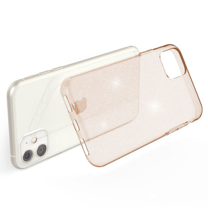 NALIA Glitzerhülle für iPhone 11 – Funkelndes Silikon Case – DAZZLIN (Transparent & Stoßfest) – Marke aus Berlin