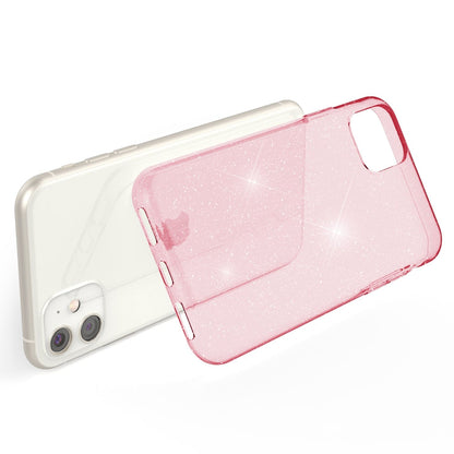 NALIA Glitzerhülle für iPhone 11 – Funkelndes Silikon Case – DAZZLIN (Transparent & Stoßfest) – Marke aus Berlin