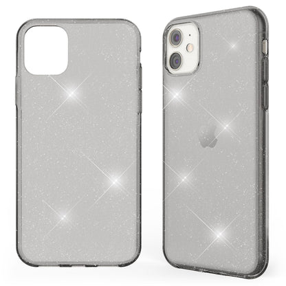 NALIA Glitzerhülle für iPhone 11 – Funkelndes Silikon Case – DAZZLIN (Transparent & Stoßfest) – Marke aus Berlin