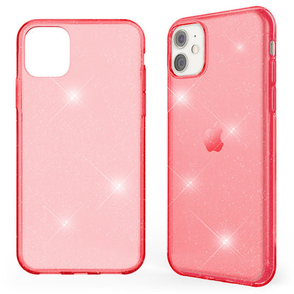 NALIA Glitzerhülle für iPhone 11 – Funkelndes Silikon Case – DAZZLIN (Transparent & Stoßfest) – Marke aus Berlin