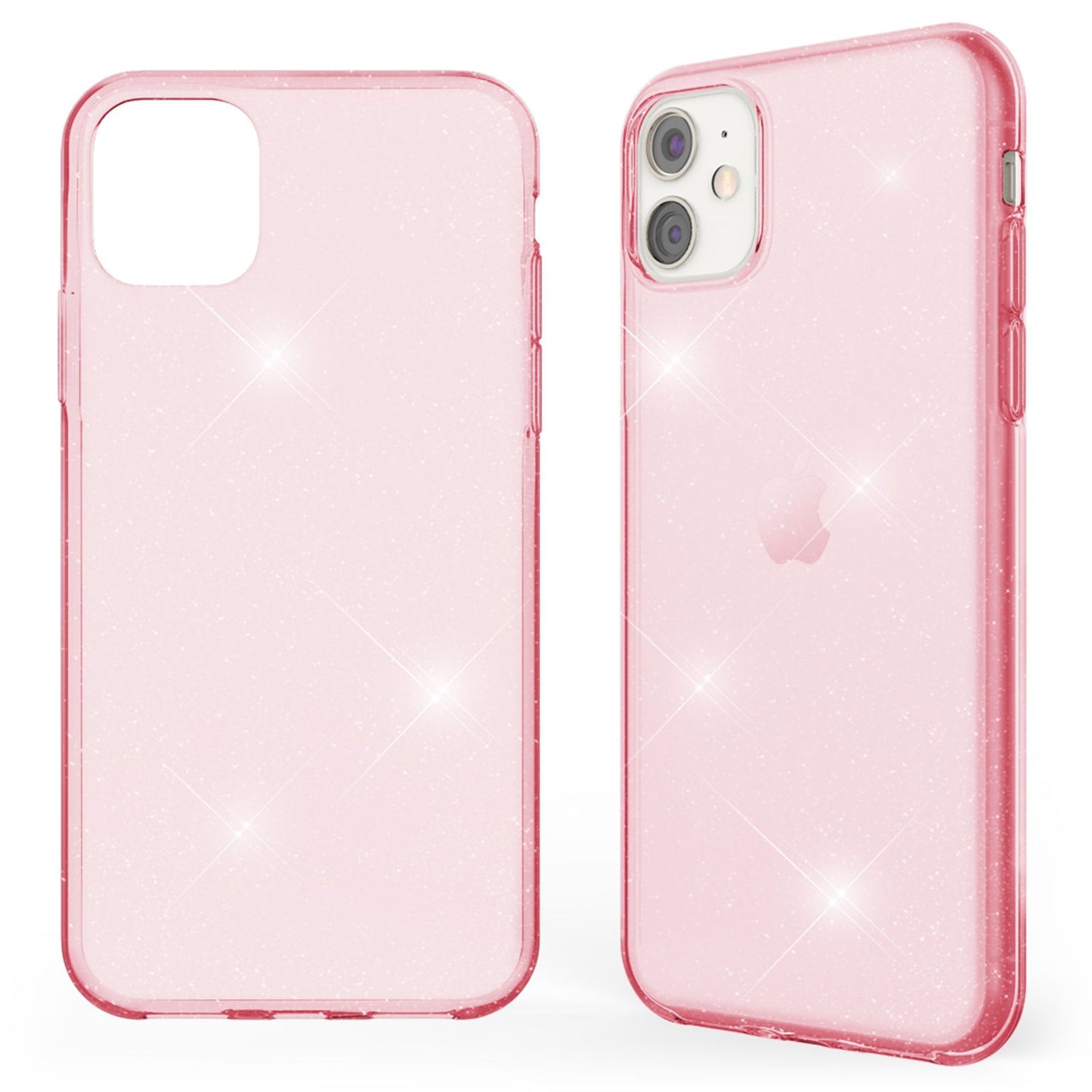 NALIA Glitzerhülle für iPhone 11 – Funkelndes Silikon Case – DAZZLIN (Transparent & Stoßfest) – Marke aus Berlin