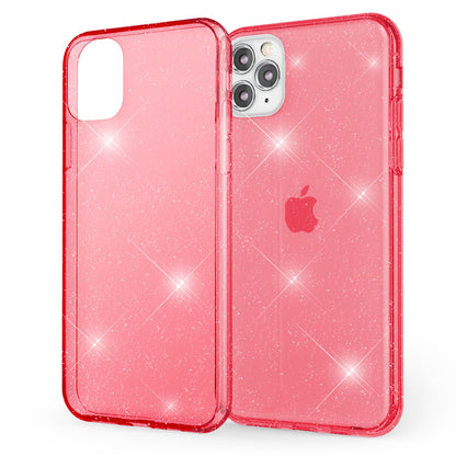 NALIA Glitzerhülle für iPhone 11 Pro Max – Funkelndes Silikon Case – DAZZLIN (Transparent & Stoßfest) – Marke aus Berlin