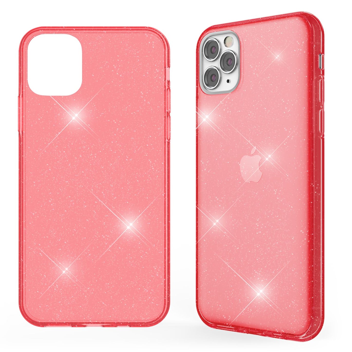 NALIA Glitzerhülle für iPhone 11 Pro Max – Funkelndes Silikon Case – DAZZLIN (Transparent & Stoßfest) – Marke aus Berlin