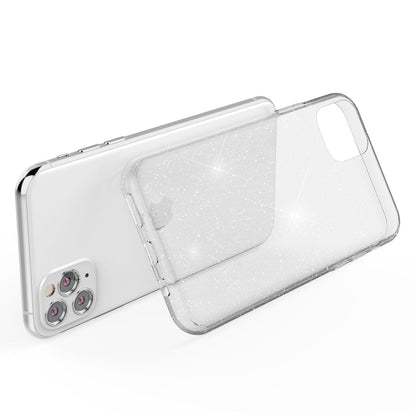 NALIA Glitzerhülle für iPhone 11 Pro Max – Funkelndes Silikon Case – DAZZLIN (Transparent & Stoßfest) – Marke aus Berlin