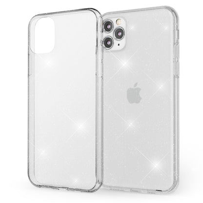 NALIA Glitzerhülle für iPhone 11 Pro Max – Funkelndes Silikon Case – DAZZLIN (Transparent & Stoßfest) – Marke aus Berlin