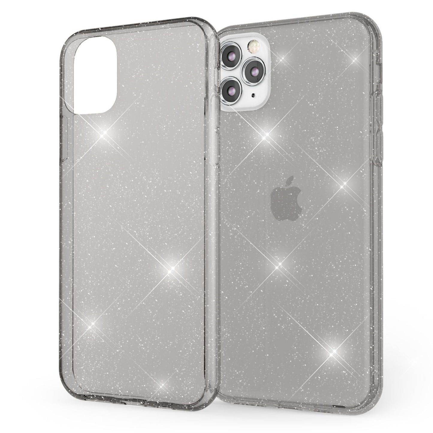 NALIA Glitzerhülle für iPhone 11 Pro – Funkelndes Silikon Case – DAZZLIN (Transparent & Stoßfest) – Marke aus Berlin