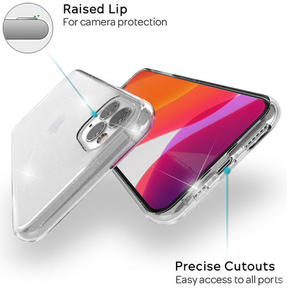 NALIA Glitzerhülle für iPhone 11 Pro – Funkelndes Silikon Case – DAZZLIN (Transparent & Stoßfest) – Marke aus Berlin