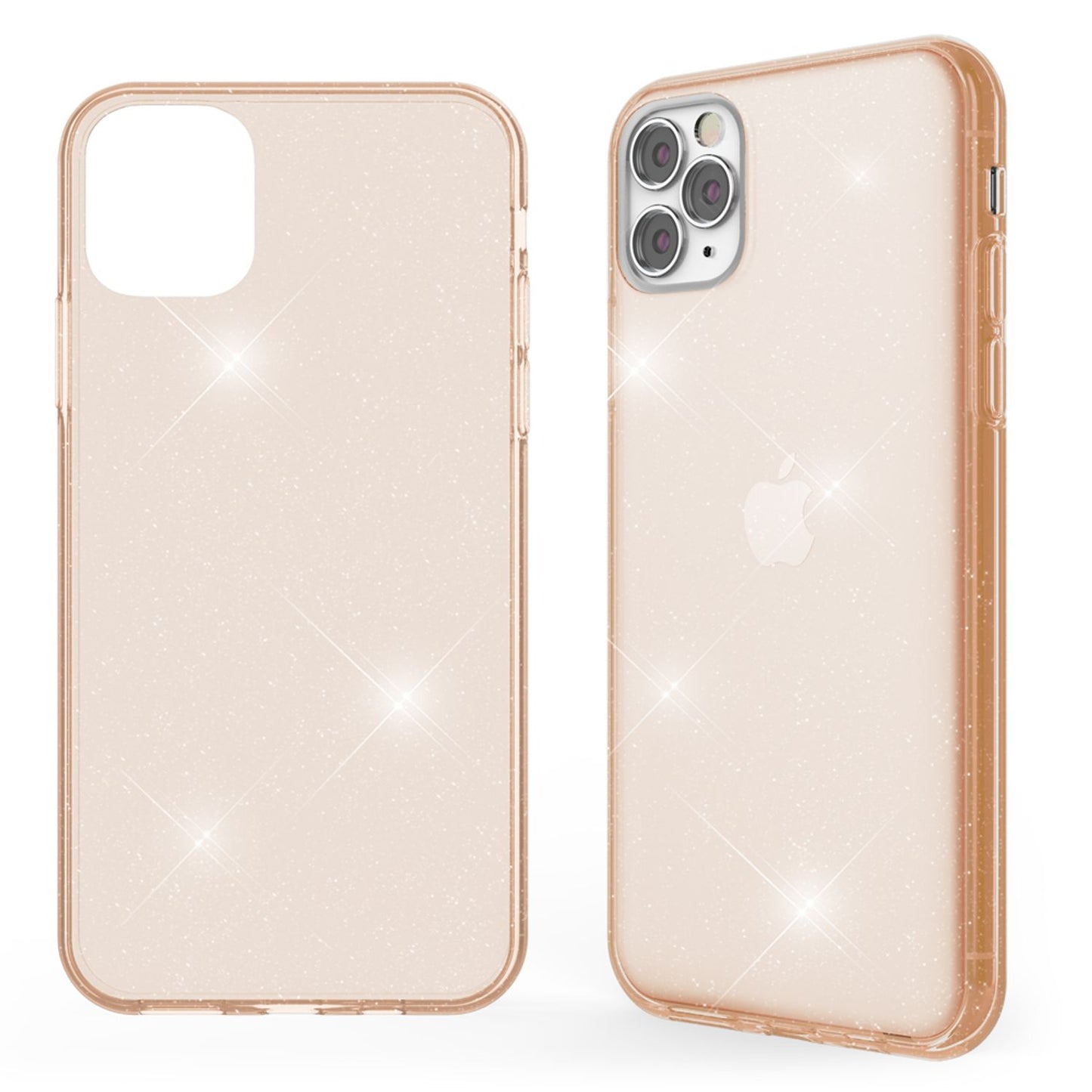 NALIA Glitzerhülle für iPhone 11 Pro – Funkelndes Silikon Case – DAZZLIN (Transparent & Stoßfest) – Marke aus Berlin