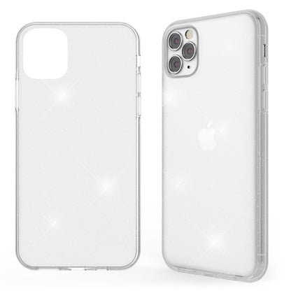 NALIA Glitzerhülle für iPhone 11 Pro – Funkelndes Silikon Case – DAZZLIN (Transparent & Stoßfest) – Marke aus Berlin