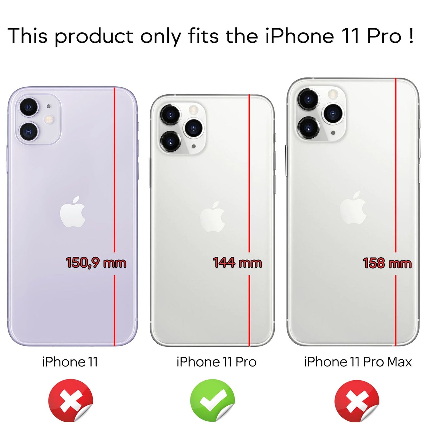 NALIA Glitzerhülle für iPhone 11 Pro – Funkelndes Silikon Case – DAZZLIN (Transparent & Stoßfest) – Marke aus Berlin