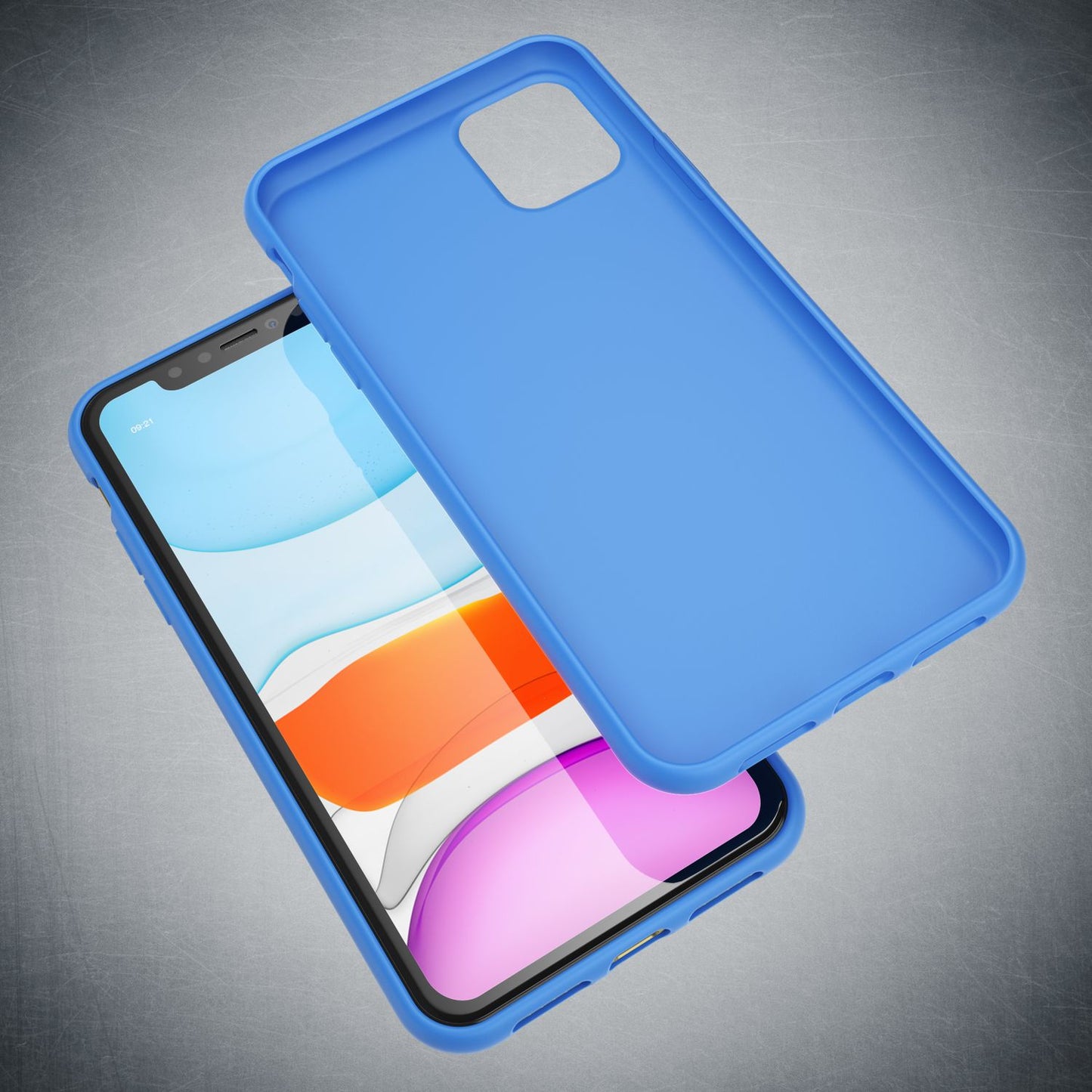 NALIA Neon Silikonhülle für iPhone 11 – Soft-Touch & Signal-Neon – NEONSHOCK (Matte Schutzhülle) – Marke aus Berlin