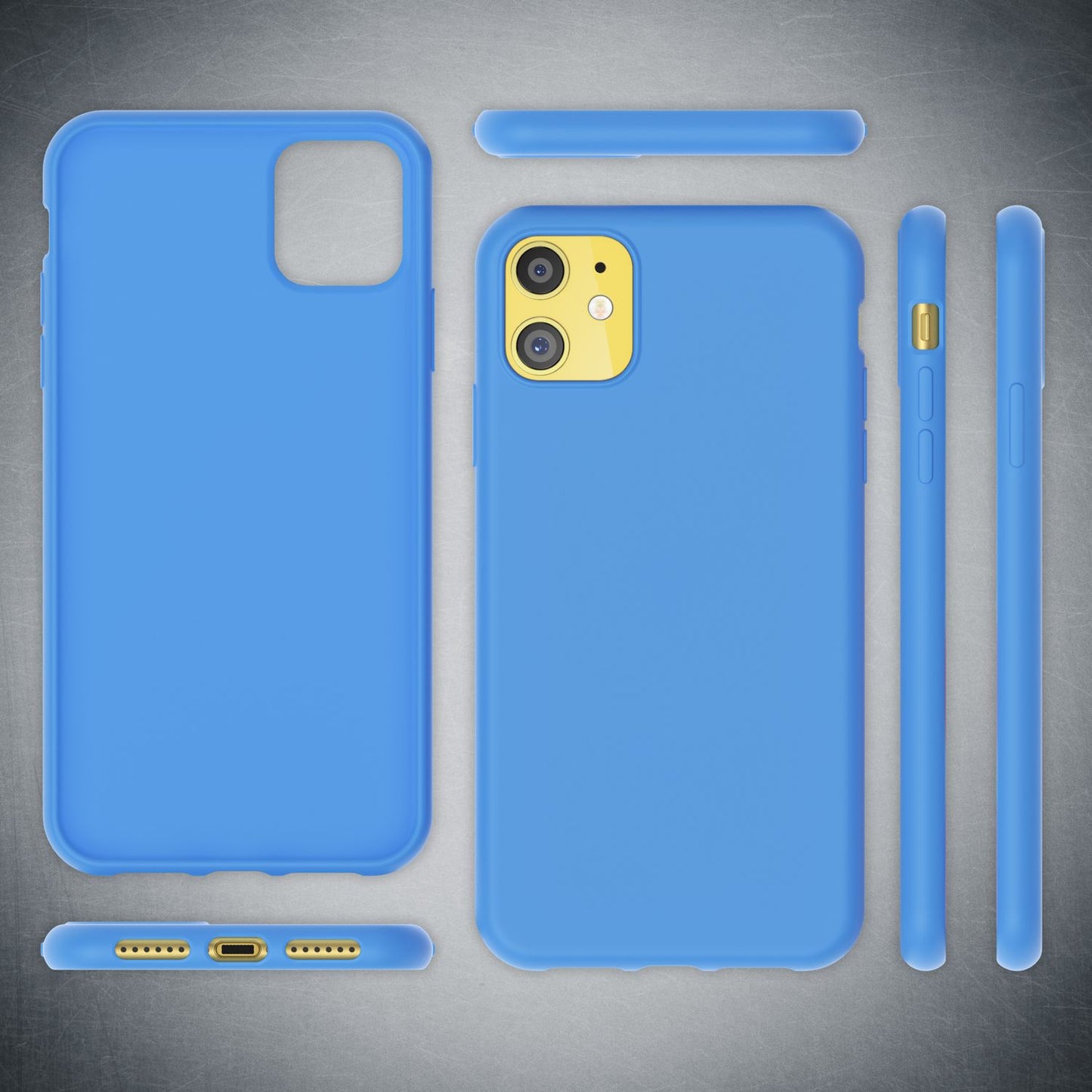 NALIA Neon Silikonhülle für iPhone 11 – Soft-Touch & Signal-Neon – NEONSHOCK (Matte Schutzhülle) – Marke aus Berlin
