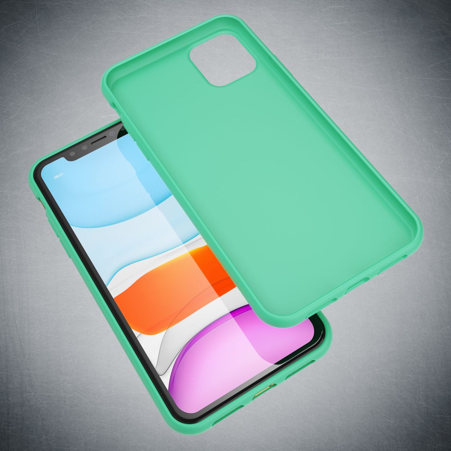 NALIA Neon Silikonhülle für iPhone 11 – Soft-Touch & Signal-Neon – NEONSHOCK (Matte Schutzhülle) – Marke aus Berlin