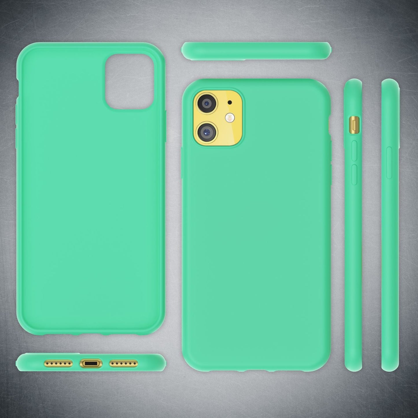 NALIA Neon Silikonhülle für iPhone 11 – Soft-Touch & Signal-Neon – NEONSHOCK (Matte Schutzhülle) – Marke aus Berlin