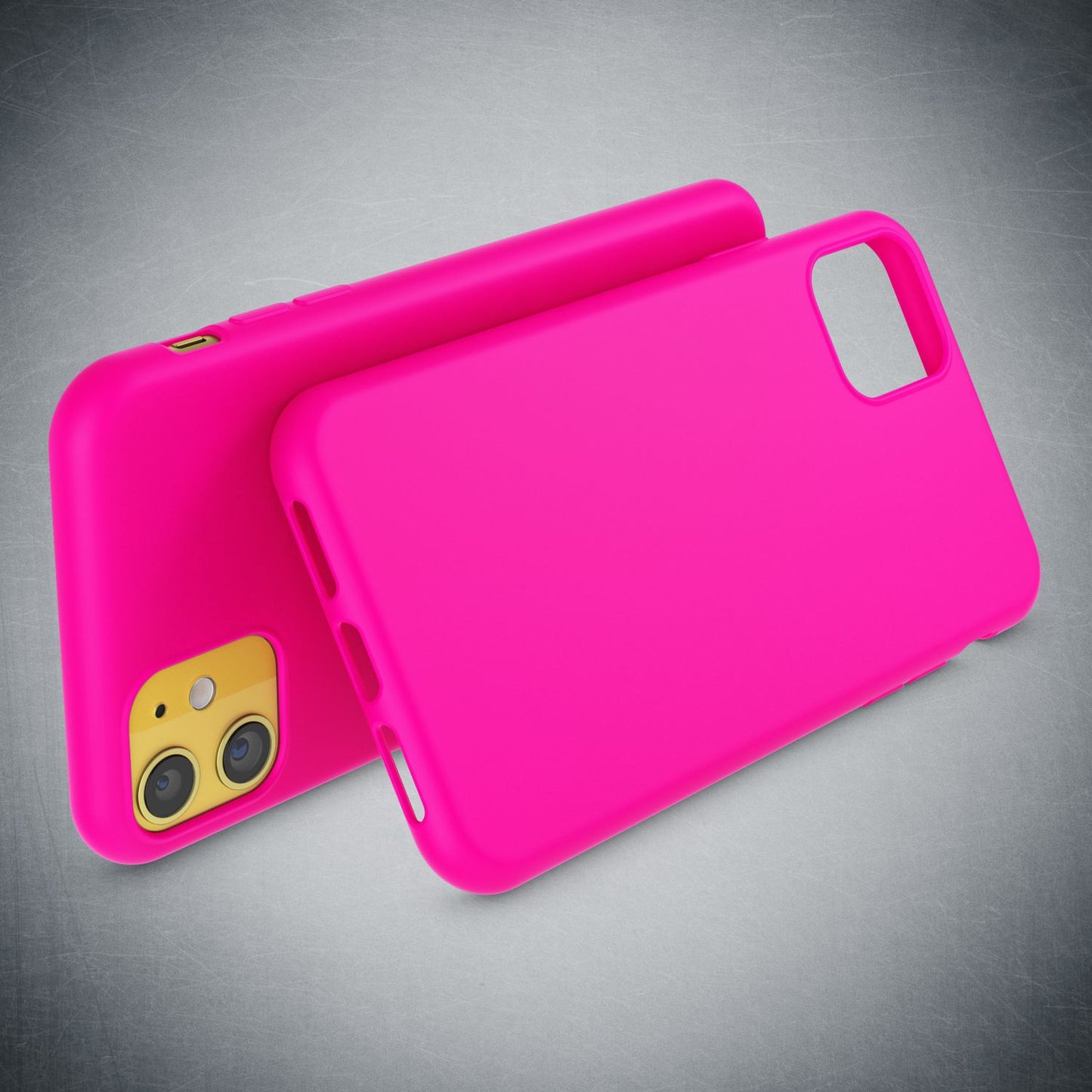 NALIA Neon Silikonhülle für iPhone 11 – Soft-Touch & Signal-Neon – NEONSHOCK (Matte Schutzhülle) – Marke aus Berlin