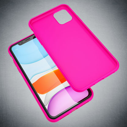 NALIA Neon Silikonhülle für iPhone 11 – Soft-Touch & Signal-Neon – NEONSHOCK (Matte Schutzhülle) – Marke aus Berlin