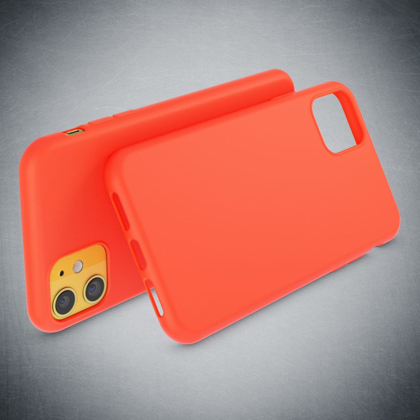 NALIA Neon Silikonhülle für iPhone 11 – Soft-Touch & Signal-Neon – NEONSHOCK (Matte Schutzhülle) – Marke aus Berlin