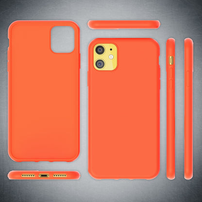 NALIA Neon Silikonhülle für iPhone 11 – Soft-Touch & Signal-Neon – NEONSHOCK (Matte Schutzhülle) – Marke aus Berlin