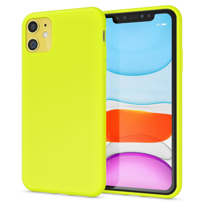 NALIA Neon Silikonhülle für iPhone 11 – Soft-Touch & Signal-Neon – NEONSHOCK (Matte Schutzhülle) – Marke aus Berlin