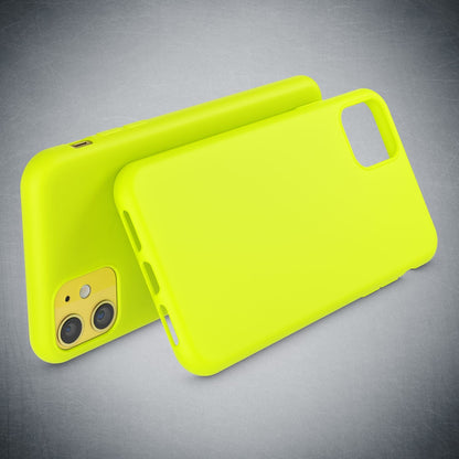 NALIA Neon Silikonhülle für iPhone 11 – Soft-Touch & Signal-Neon – NEONSHOCK (Matte Schutzhülle) – Marke aus Berlin