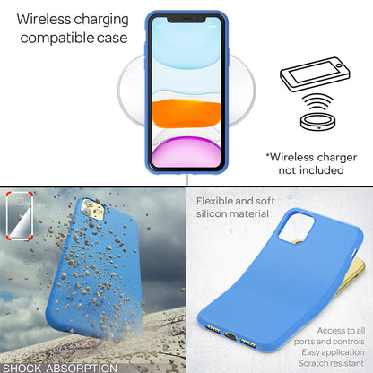 NALIA Neon Silikonhülle für iPhone 11 – Soft-Touch & Signal-Neon – NEONSHOCK (Matte Schutzhülle) – Marke aus Berlin