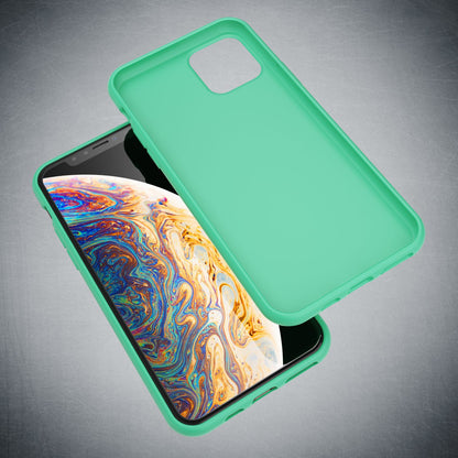 NALIA Neon Silikonhülle für iPhone 11 Pro Max – Soft-Touch & Signal-Neon – NEONSHOCK (Matte Schutzhülle) – Marke aus Berlin