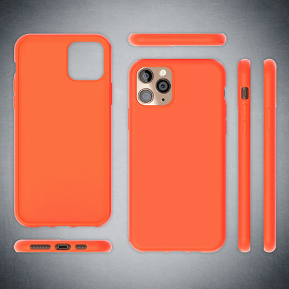 NALIA Neon Silikonhülle für iPhone 11 Pro Max – Soft-Touch & Signal-Neon – NEONSHOCK (Matte Schutzhülle) – Marke aus Berlin