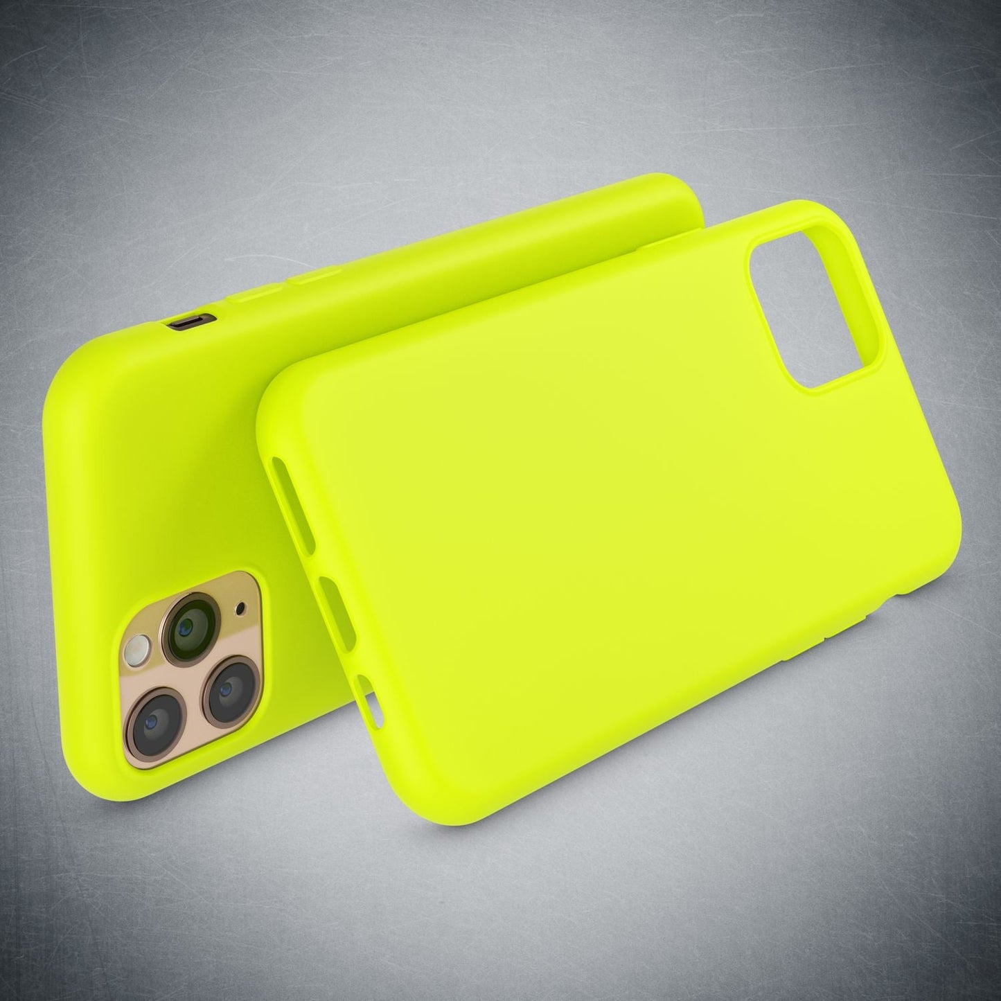 NALIA Neon Silikonhülle für iPhone 11 Pro Max – Soft-Touch & Signal-Neon – NEONSHOCK (Matte Schutzhülle) – Marke aus Berlin