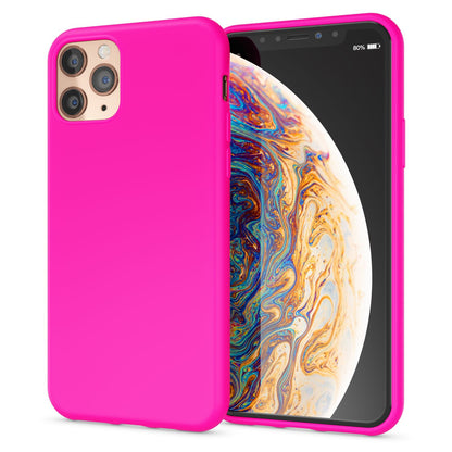 NALIA Neon Silikonhülle für iPhone 11 Pro – Soft-Touch & Signal-Neon – NEONSHOCK (Matte Schutzhülle) – Marke aus Berlin