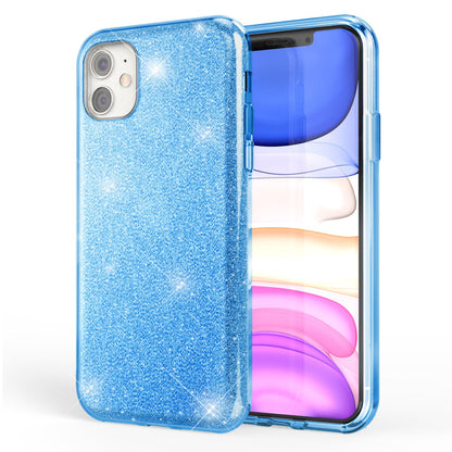 NALIA Glitzerhülle für iPhone 11 – Funkelnder Glitzer-Look & Grip – SHINEPOP (Silikon Case) – Marke aus Berlin