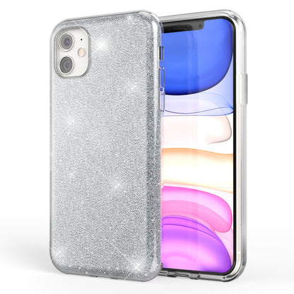 NALIA Glitzerhülle für iPhone 11 – Funkelnder Glitzer-Look & Grip – SHINEPOP (Silikon Case) – Marke aus Berlin