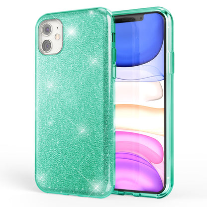 NALIA Glitzerhülle für iPhone 11 – Funkelnder Glitzer-Look & Grip – SHINEPOP (Silikon Case) – Marke aus Berlin